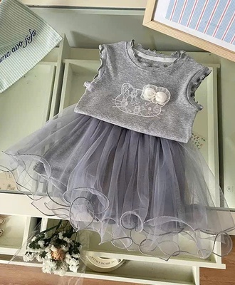 Sét váy xám kitty 2402