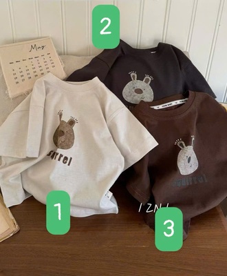 Áo thun gấu nâu 0703