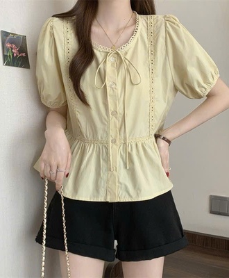 Áo babydoll phối ren 0703