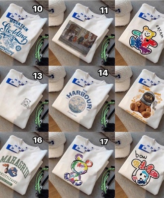 Bst áo phông,trắng họa tiết 1003