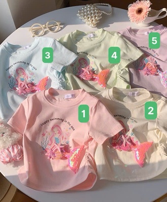 Áo thun rút eo nàng tiên cá 1603