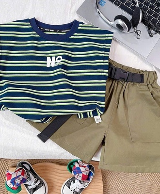 Sét bộ sát nách bt sọc 1603