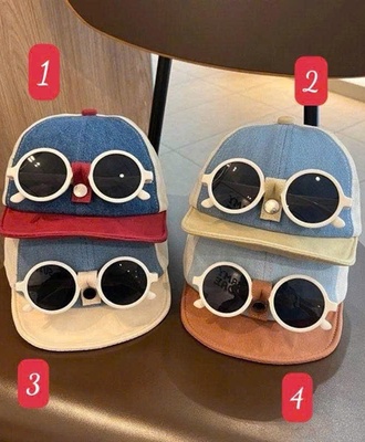 Mũ lưỡi trai kèm kính cho bé 2003