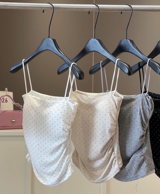 Áo 2 dây chấm bi anna 2903