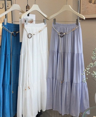 Váy lanh dài anna 0104