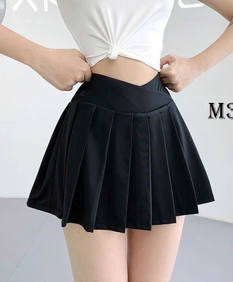 Váy ngắn tt xếp ly 1604