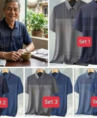 Sét 2 áo polo bố 1604
