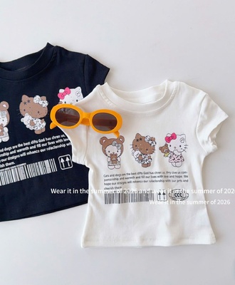 Áo cộc tay kitty bg 1804