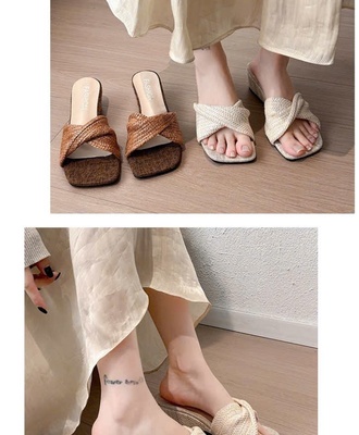 Dép đế quai dệt xoắn 2004