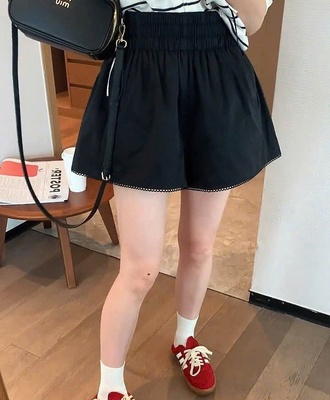 Quần short thô cạp chun anna 2504