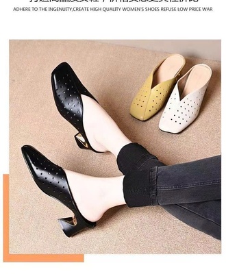 Dép sục cao gót đục lỗ 3004