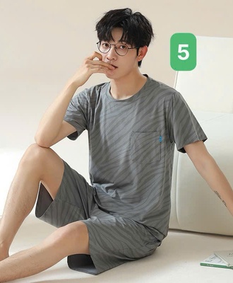 Bộ cotton nam mặc nhà 0105
