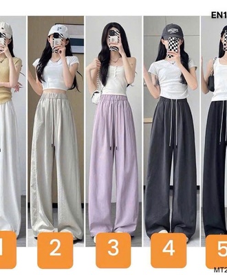 Quần ống rộng lụa băng 0205