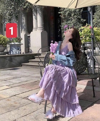 Váy liền 3 tầng maxi 0405