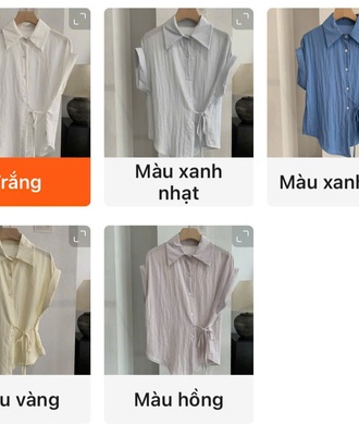 Áo sơ mi rộng tay hến 0705
