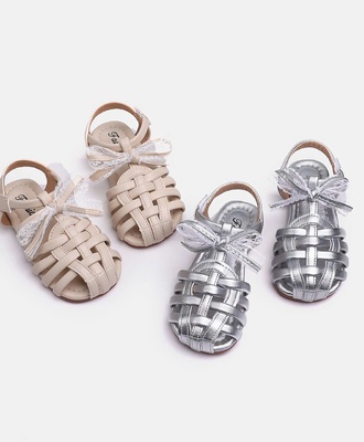 Sandal rọ đan buộc nơ 0805