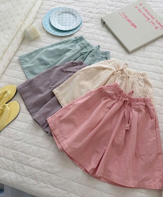 Quần short thô cạp chun 0805