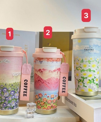 Cốc giữ nhiệt hoa 0905