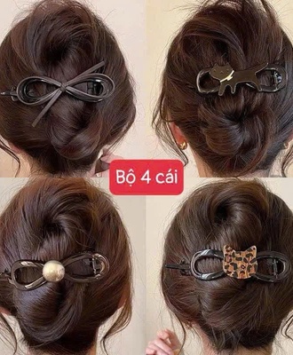 Sét 4 kẹp tóc 1005