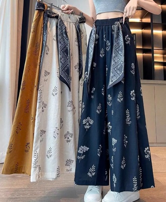 Quần ống rộng hoa nhí 2105