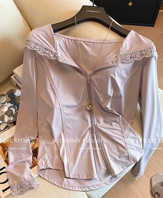 Áo chống nắng phối ren 3005