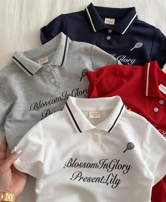 Áo polo chữ cổ kẻ mmy 0506