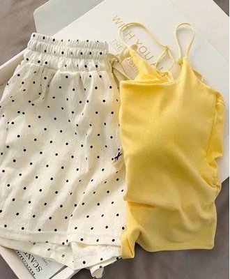 Bộ mặc nhà kèm bra 0706