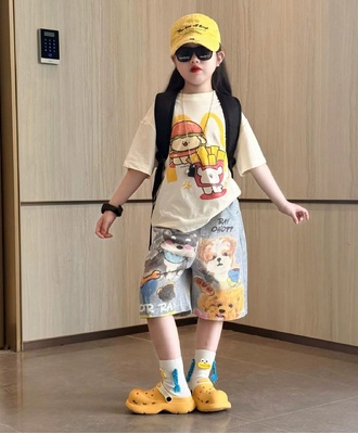 Áo thun cún jean lỡ 0806