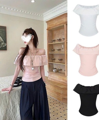 Áo trễ vai bèo nhún 0906