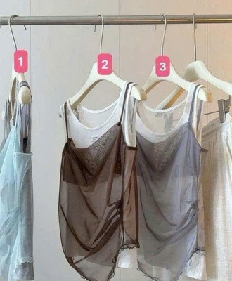 Áo 2 dây phối lưới tầng 2006