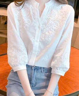 Áo sơ mi thêu tay lỡ 2006