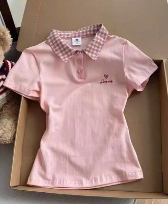 Áo polo hồng 2406