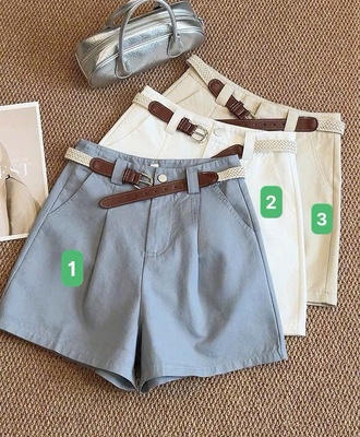 Quần short kèm belt anna 2706