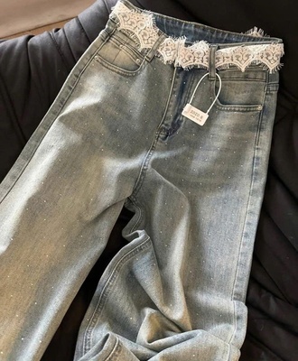 Quần jean nữ đính bling 2906