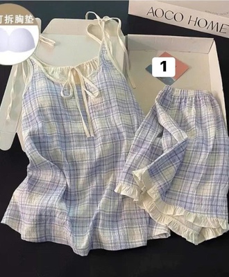 Bộ ngủ caro 0207