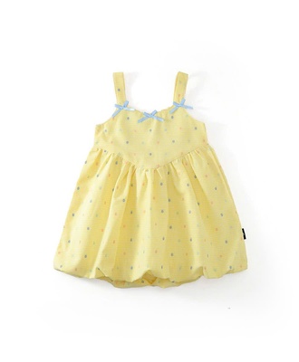 Đầm bí vàng 2 dây 0207