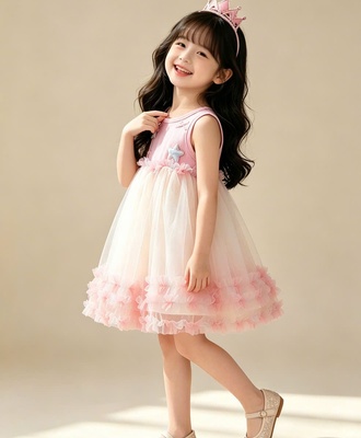 Đầm voan hồng 0207