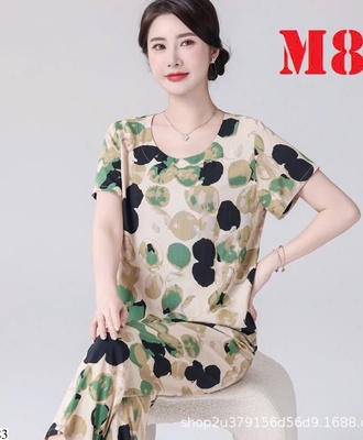 Bộ trung niên họa tiết 1407
