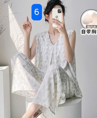 Bộ lanh cotton mặc nhà 2407