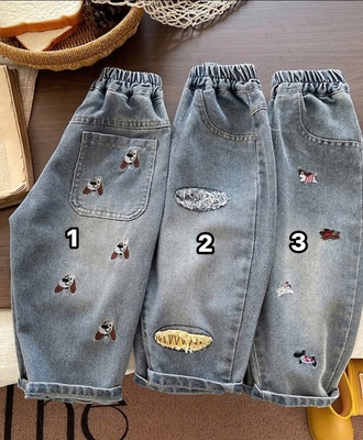 Quần jean bt họa tiết 2807