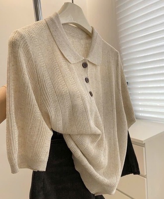 Áo dệt kim cổ polo 3007
