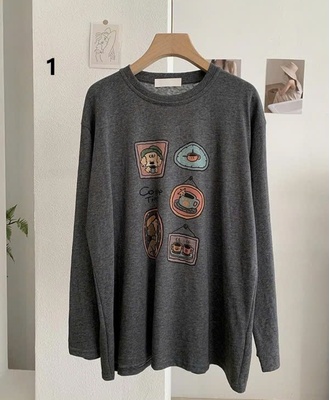 Áo thun dai tay cổ tròn 0408