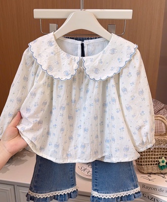 Sơ mi thỏ cổ sen 1008