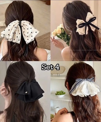 Sét 4 kẹp tóc phong cách 1708