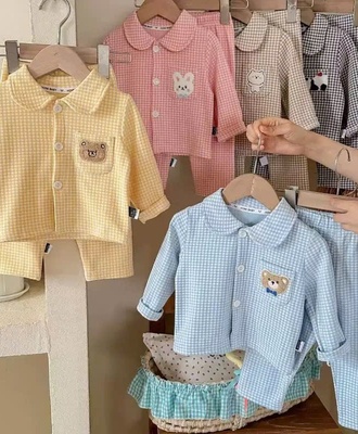 Bộ pizama kẻ bé 2108