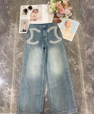 Quần jean ống rộng cá tính 2708