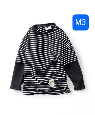 Áo kẻ phối tay bé 2808