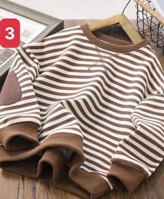Áo nỉ kẻ ngang cho bé 2808