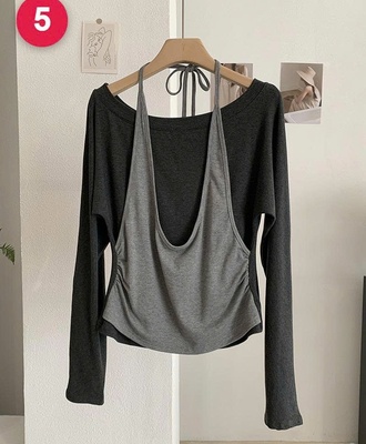 Áo yếm 2 lớp dây rút 2908