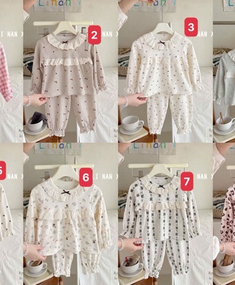 Bộ ngủ mặc nhà bé 3108